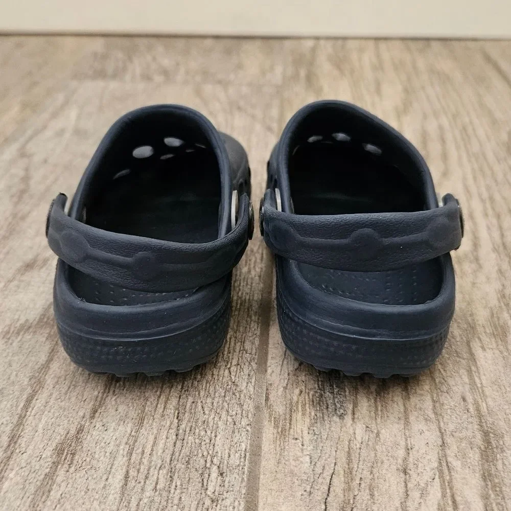 Toddler Kids Classic Clogs Navy Blue Size 4-5